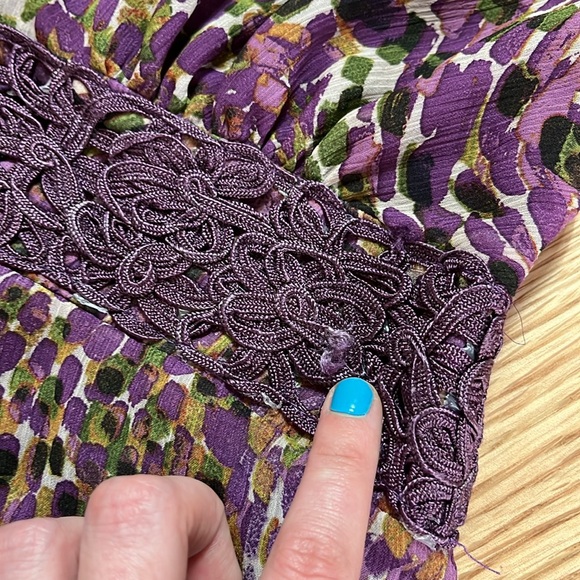 VINTAGE floral midi alter dress - Picture 14 of 15